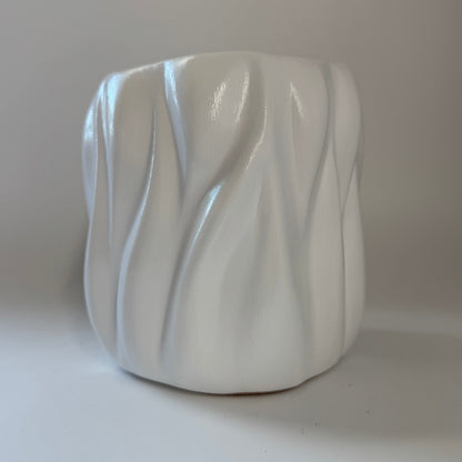 White Curva Vase